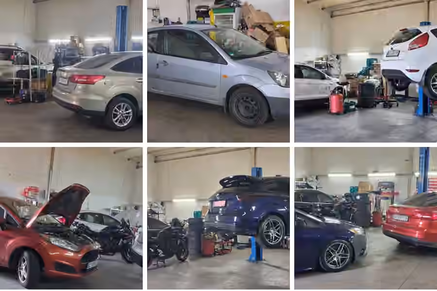 Робоча зона F-Brothers Lviv та автомобілі Ford у сервісі